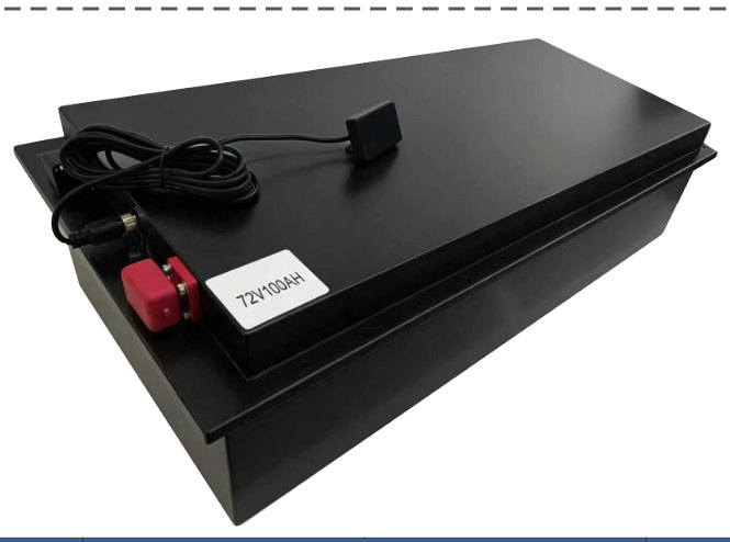 72V 100Ah high-capacity LiFePO4 battery pack with Bluetooth